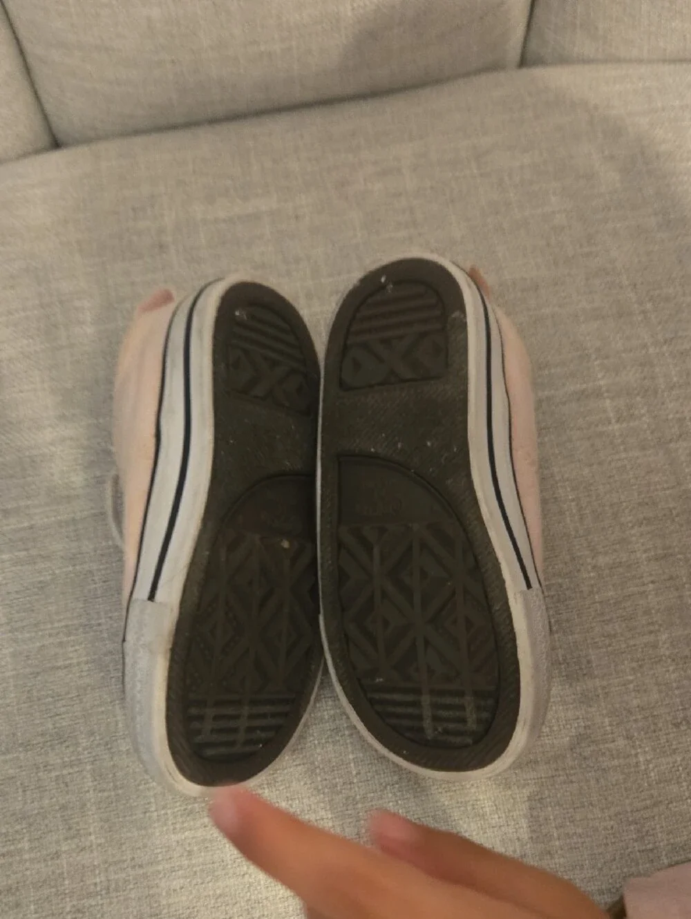Converse Kids Light Pink Canvas Low-Top Sneakers